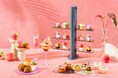 フレッシュの桃を使った“ピーチパルフェ”が主役 桃づくしアフタヌーンティー