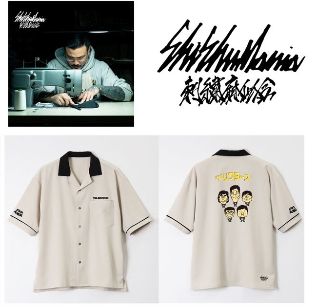 刺繍マニアプロデュース　ボーリングシャツ　機械刺繍　（左：FRONT　右：BACK）　23,200円（税込）