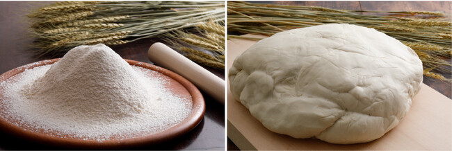 餃子専用小麦を使用／もっちもちの食感が楽しめる「熟成もち皮」