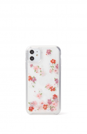 iphone case cherry blossom liquid glitter 11