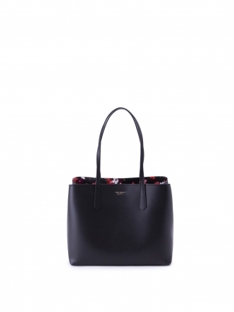 molly cherry blossom large satchel in black