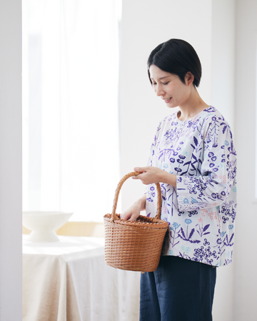 4月19日発売予定：かむり 長袖 野の花 紫