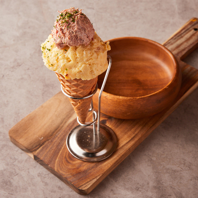 新感覚！アイスクリームのような「ポテサラ」