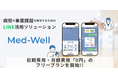 総合病院向けLINE予約ツール【Med-Well】無料でLINE公式アカウントの運用始められる“フリープラン”を提供開始