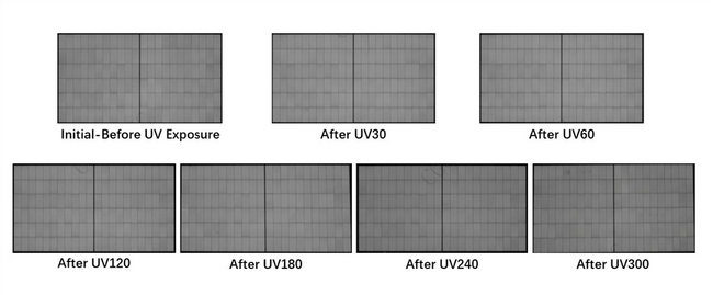 トリナ・ソーラーVertex N 720WモジュールのEL画像 出典：中国総合認証センター(CGC)