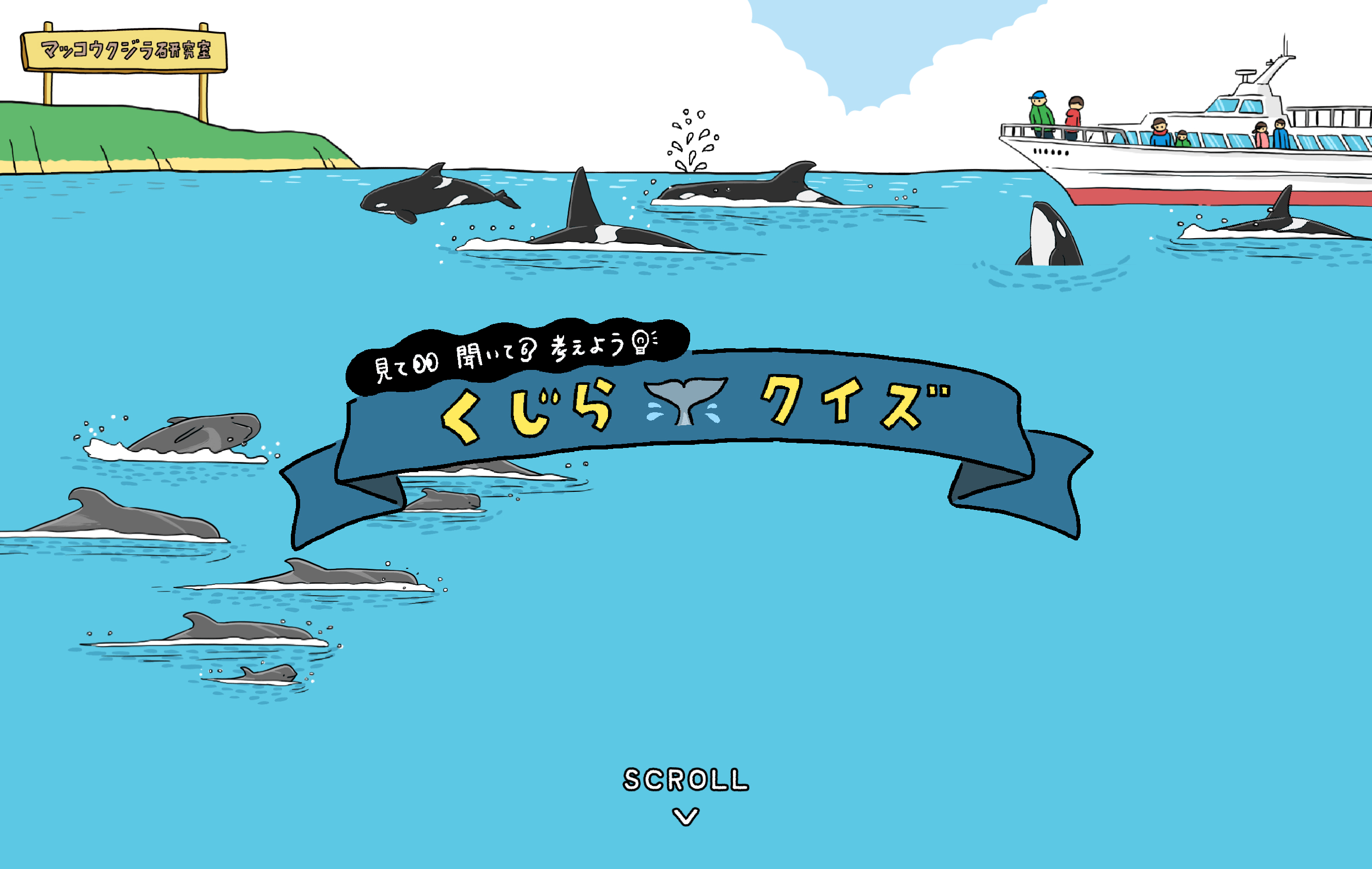 クイズサイト公開のお知らせ Slashが子供たち向けにクジラの生態について楽しく学べるクイズサイトを制作 Slash株式会社のプレスリリース