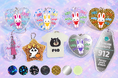 1点から作れる「オリジナルプリント.jp」ラメや蓄光などアクリル素材のキーホルダー5種発売