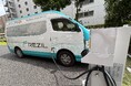 EVを「走る蓄電池」として活用し、マンションでのBCP機能を実証。レジル独自のメカニズムで、停電時自動切り替えによる電力供給に成功!