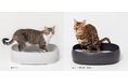 凹凸ゼロで、つるんと洗える︕お⼿⼊れしやすい猫⽤トイレ。