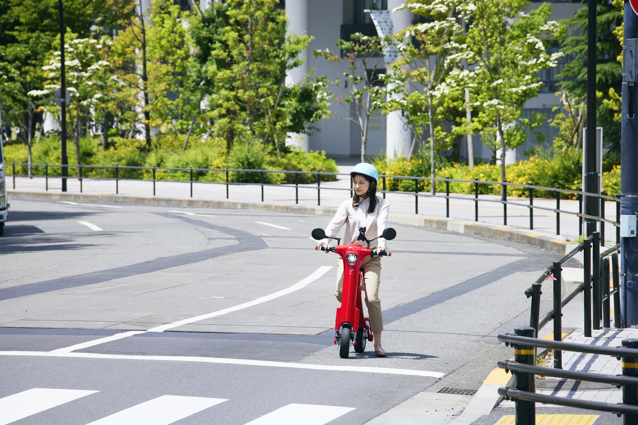 折りたたみ電動バイクのシェアリングサービス 「Shaero」 1周年を