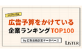 広告予算をかけている企業ランキングTOP100【2026年2月版】Listerレポート
