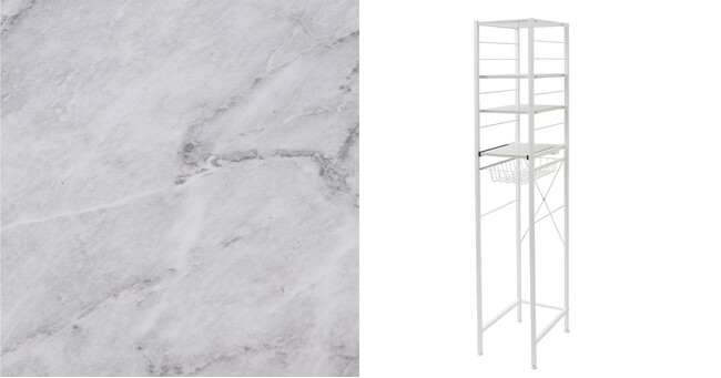 大理石柄（ホワイト）