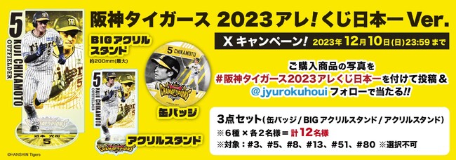 阪神タイガース2023アレ！くじ日本一Ver.」発売概要のお知らせ