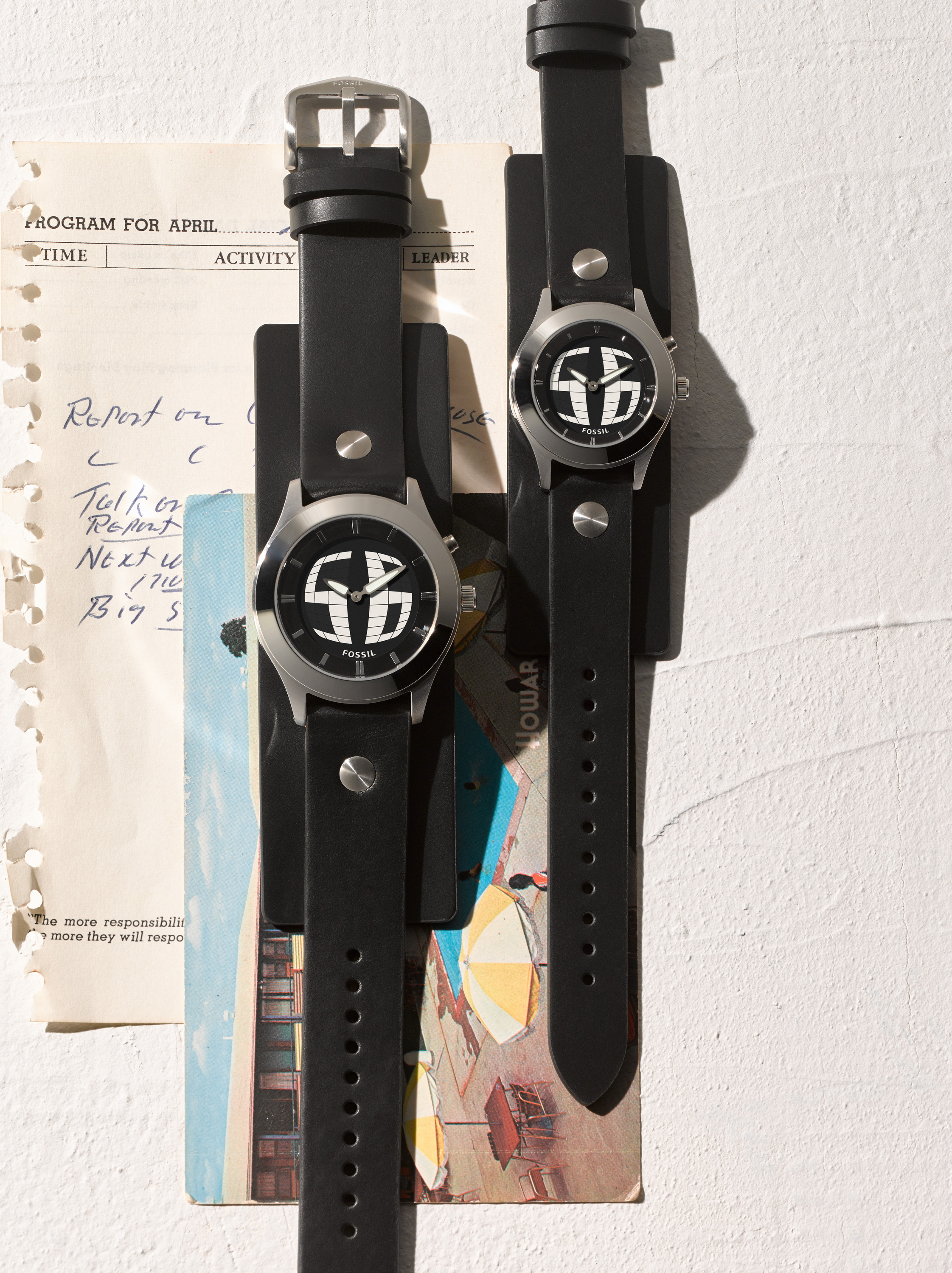 FOSSIL フォッシル 腕時計 BIG TIC ビッグチック ブルー - 腕時計 