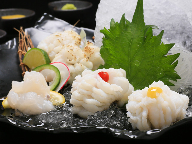 はも湯引き・はも焼霜造り