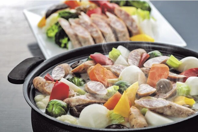 人気の朝ごはんメニューの一つ「小岩井のミルク風味のゴロゴロ秋野菜ポトフ」 人気の朝ごはんメニューの一つ「小岩井のミルク風味のゴロゴロ秋野菜ポトフ」