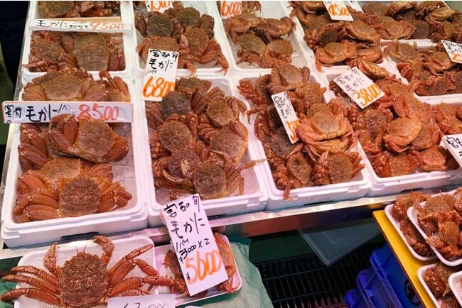 岩手宮古の誇る獲れたて新鮮活毛蟹も販売されます(写真提供:宮古観光文化交流会) 岩手宮古の誇る獲れたて新鮮活毛蟹も販売されます(写真提供:宮古観光文化交流会)