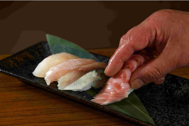 料理人が心を込めて握るお寿司は絶品
