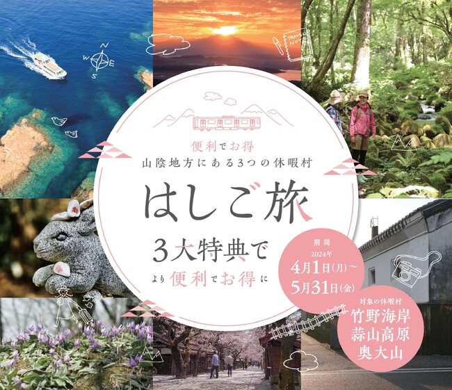 山陰地方にある3つの休暇村で実施「はしご旅」