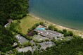 休暇村近江八幡の目の前! 琵琶湖湖東「宮ヶ浜水泳場」が7月19日オープン 波打ち際まで芝生で快適、水質「AA」の湖水浴場