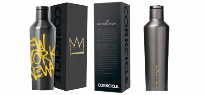 CORKCICLE」を手にとる ＝「バスキア」を手にする。「コークシクル」と