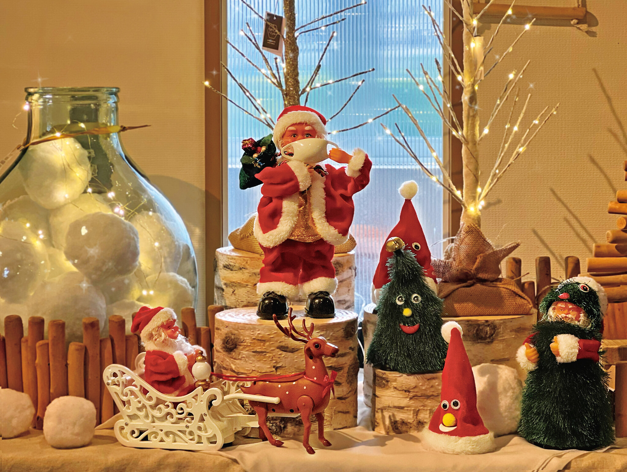 レア商品 クリスマス ゆっくり動く 癒しの 特大 サンタクロース