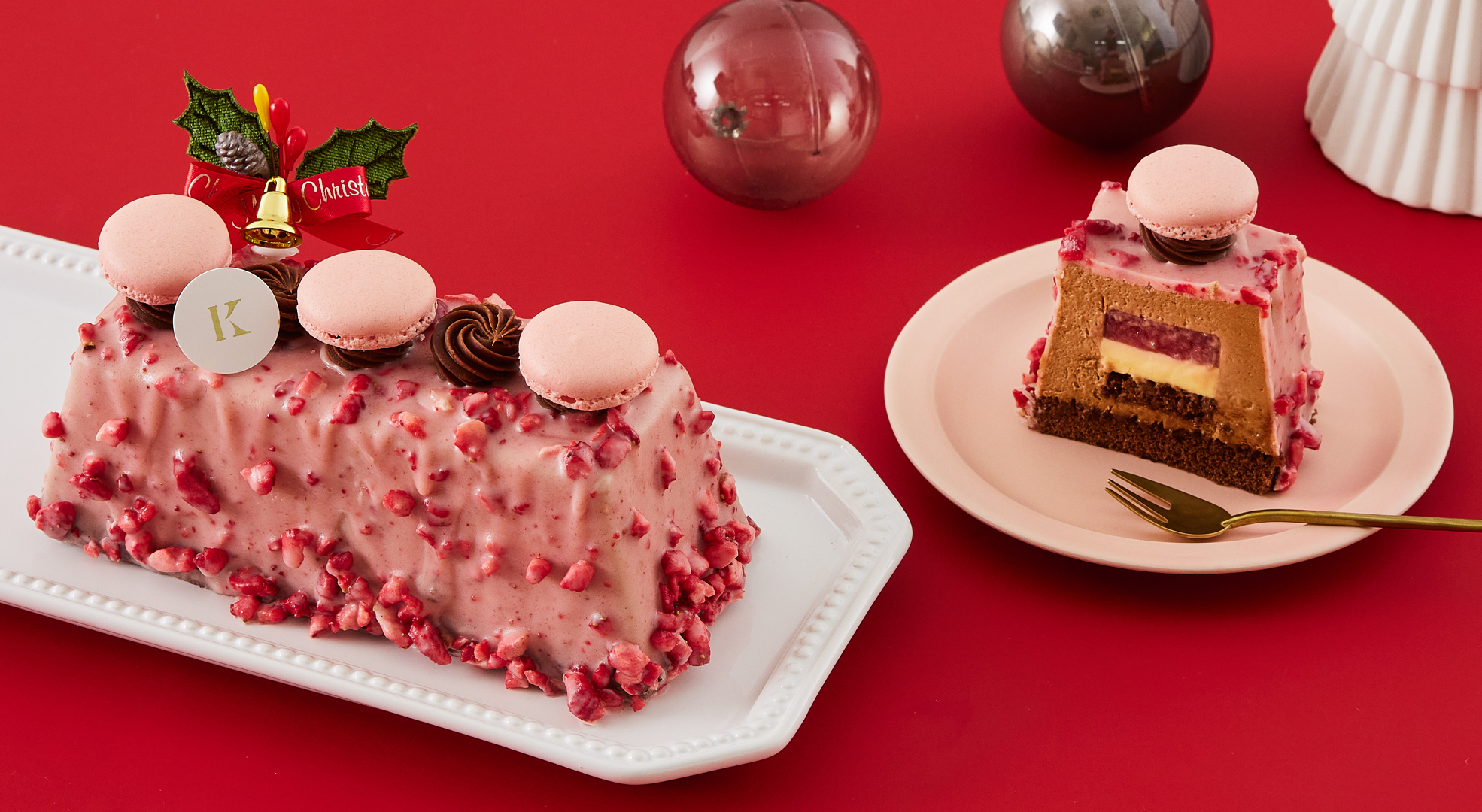 札幌の洋菓子 きのとや チョコレートと苺のおいしさを追求した渾身の味わい 風味ゆたかなチョコレートムース いちごの果肉感 サクサク食感の苺が香るクリスマスケーキが新登場 きのとやのプレスリリース