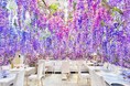 【HAUTE COUTURE CAFE 表参道】降り注ぐ3000本の藤の花に包まれながら楽しむ藤色尽くしのアフタヌーンティー　「Wisteria Fairy Garden Afternoon Tea」