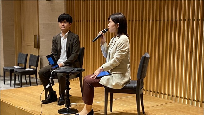 <左から楽天モバイル株式会社 瀬戸将貴氏、松井美幸氏> <左から楽天モバイル株式会社 瀬戸将貴氏、松井美幸氏>