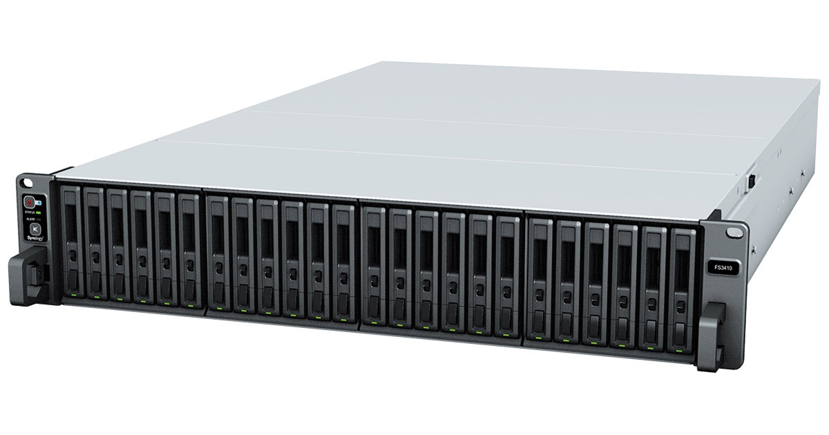 Synology社製、高いパフォーマンスを誇るオールフラッシュに対応した2U