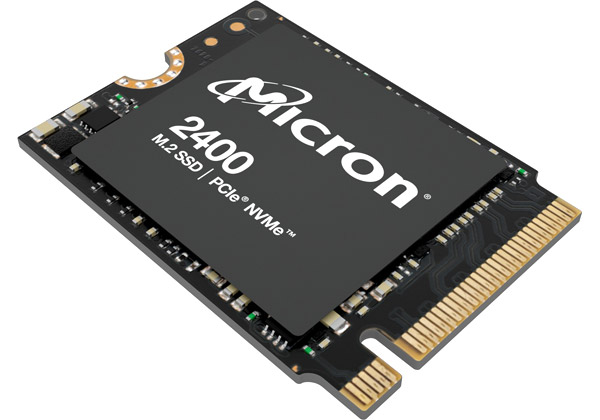 PCIe 4.0対応のNVMe M.2 2230 SSD、マイクロン社製「Micron 2400 SSD