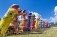 法恩寺道路無料化3周年記念!秋のゲレンデを駆け上がる「ティラノサウルスレース in スキージャム勝山」を10月12日(日)に開催!