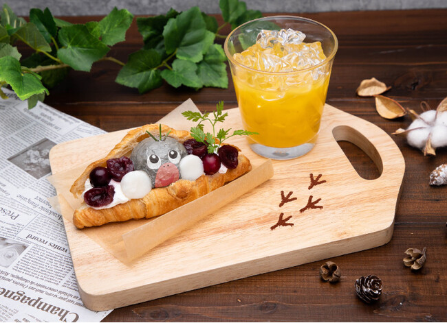 nori2くんのクロワッサンサンド&ドリンクセット nori2くんのクロワッサンサンド&ドリンクセット