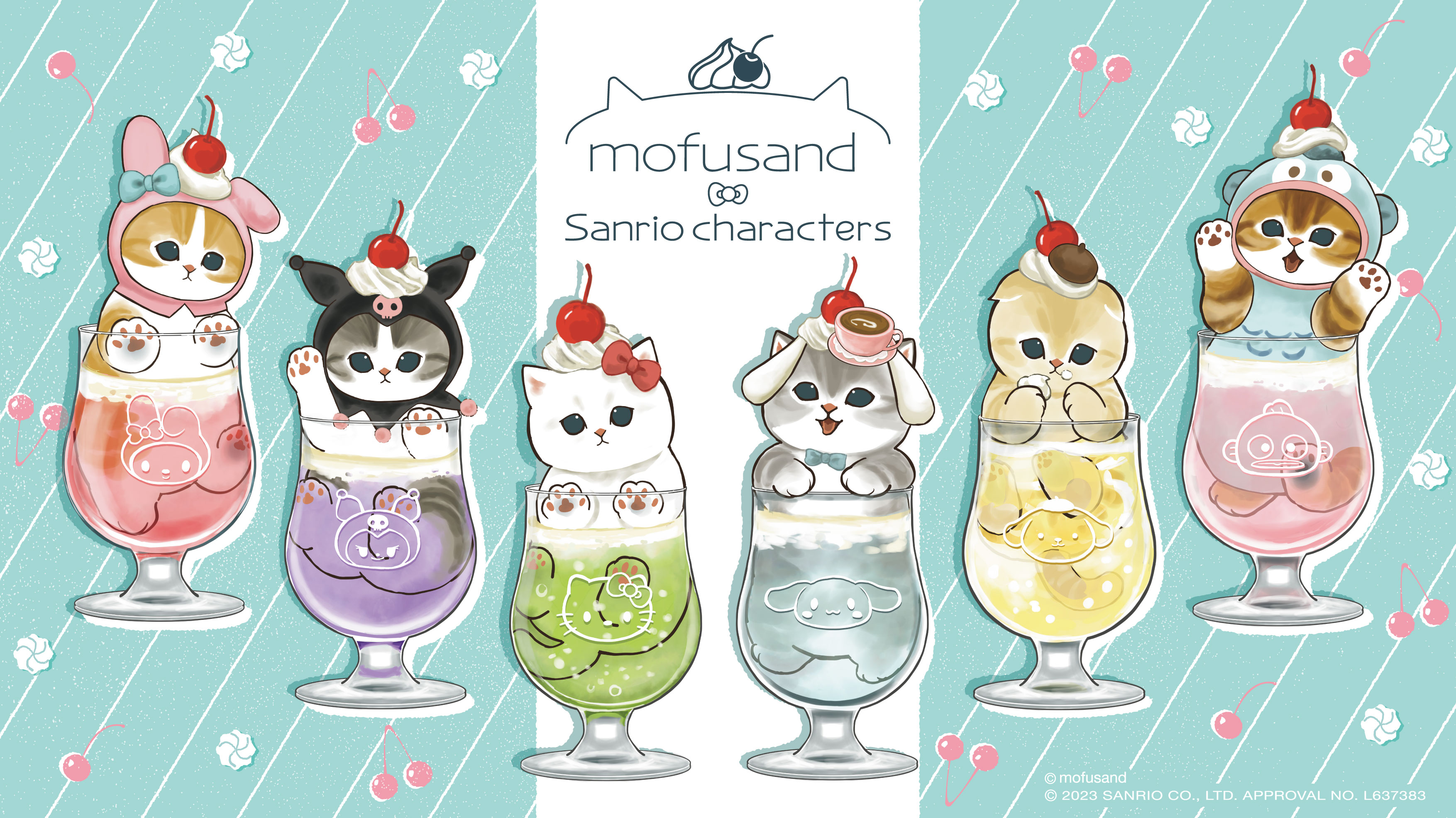 mofusand×サンリオキャラクターズ キティ ハンギョドン モフサンド