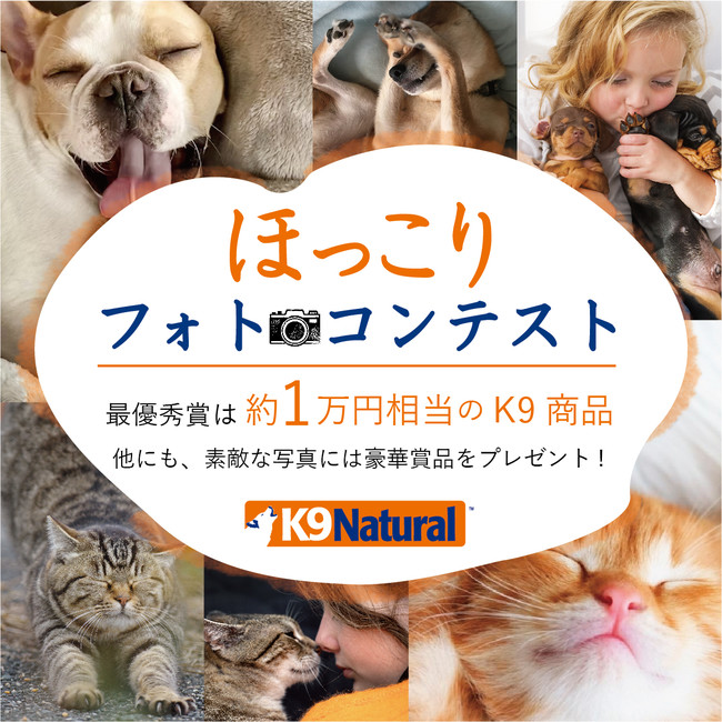 K9ナチュラル 愛犬 愛猫のほっこり写真を大募集 フォトコンテスト開催 株式会社k９ナチュラルジャパンのプレスリリース