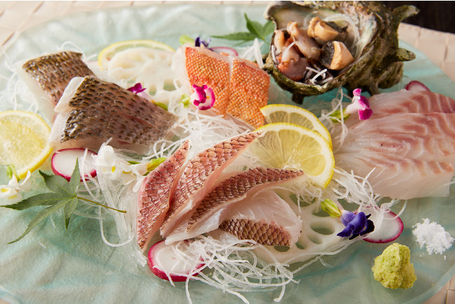 三崎漁港の豊富な魚種を使った刺盛りございます