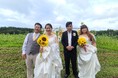 福島県田村市のひまわり畑に囲まれて愛を誓う「ひまわり続婚式」開催 音楽で福島を支えた想いが、幸せなカタチに