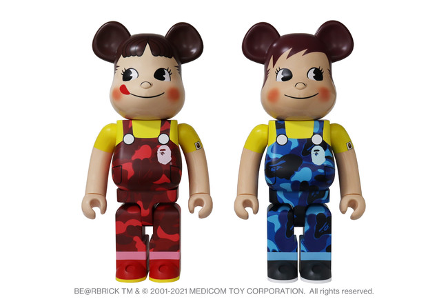 BAPE® × FUJIYA ペコちゃん＆ポコちゃん × BE@RBRICK | 株式会社