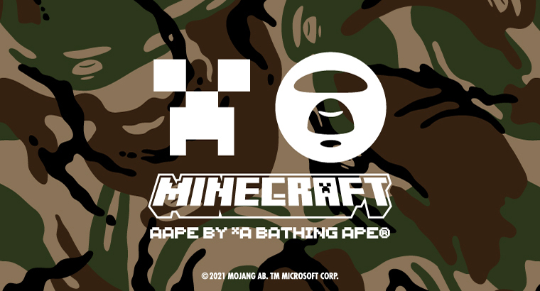 AAPE BY A BATHING APE® × MINECRAFT｜株式会社 ノーウェアのプレス