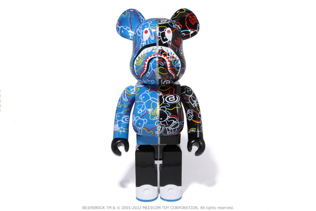 MEDICOM TOY - BAPE(R) BE@RBRICK LINE CAMO SHARK 1000%の+inforsante.fr