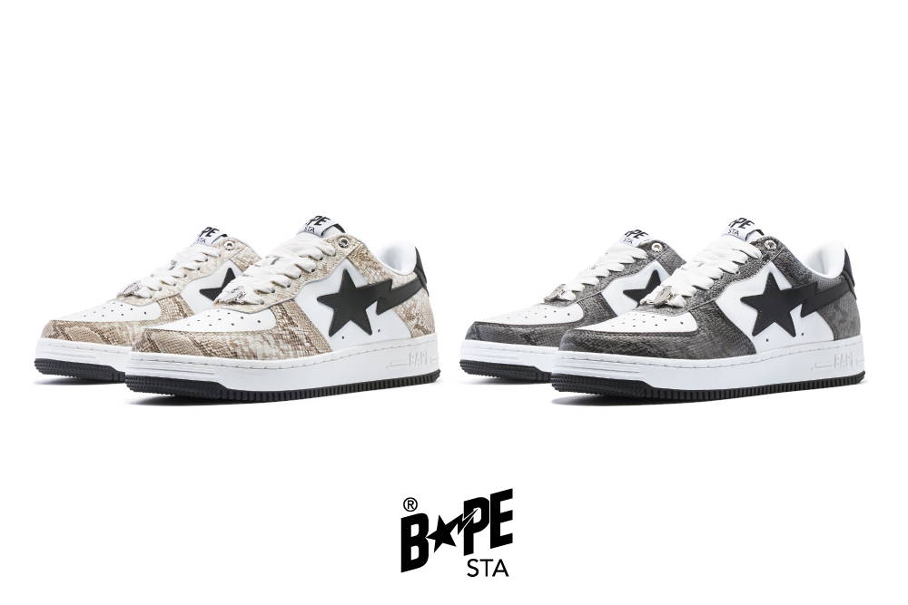 スネークスキン柄を纏ったBAPE STA™が登場。｜株式会社 ノーウェアの