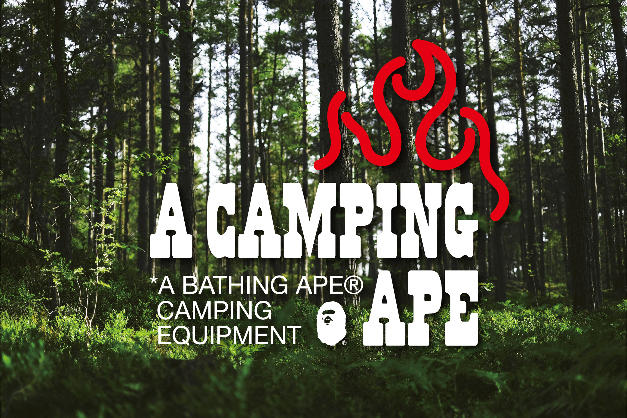 BAPE®︎のアウトドアレーベル「A CAMPING APE」がデビュー。｜株式会社