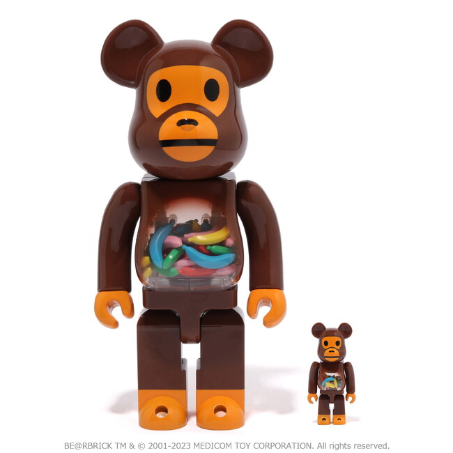 A BATHING APE(R) の人気キャラクターBABY MILO(R) のBE@RBRICK に