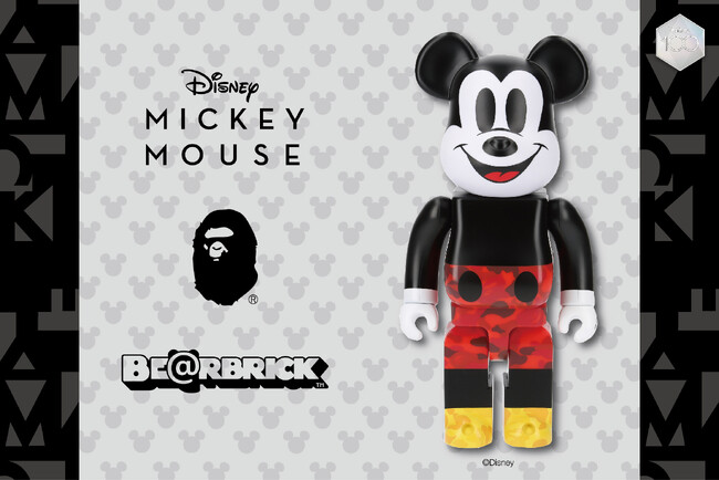 BE@RBRICK BAPE(R)︎ MICKEY MOUSE」にアニバーサリーモデルが登場