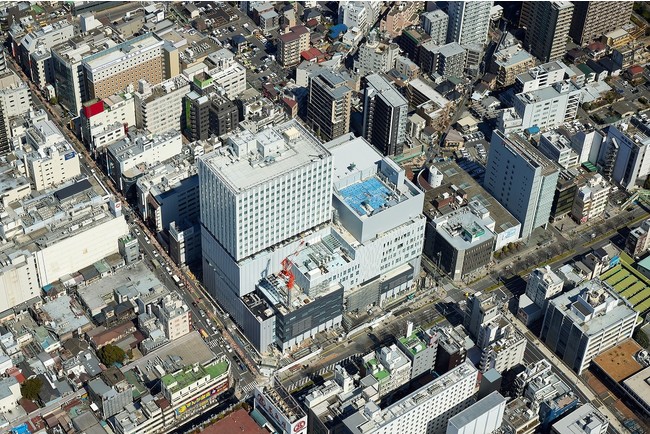 南西部上部から見た大宮門街 撮影：石黒写真研究所（2021年9月撮影）