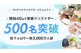 ココアンド、開始から約40日で登録クリエイター500名を突破。総フォロワー数3,000万人超に