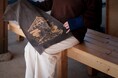 【ふきさらし湯開湯記念】描き下ろし図案で染める、島田つか沙コラボお茶染め手ぬぐい体験【静岡市駿河区丸子】