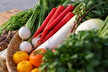 金時にんじんや水菜などの京野菜