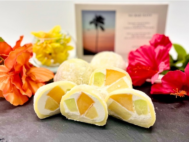 夏限定のトロピカル生クリームフルーツ大福 夏限定のトロピカル生クリームフルーツ大福