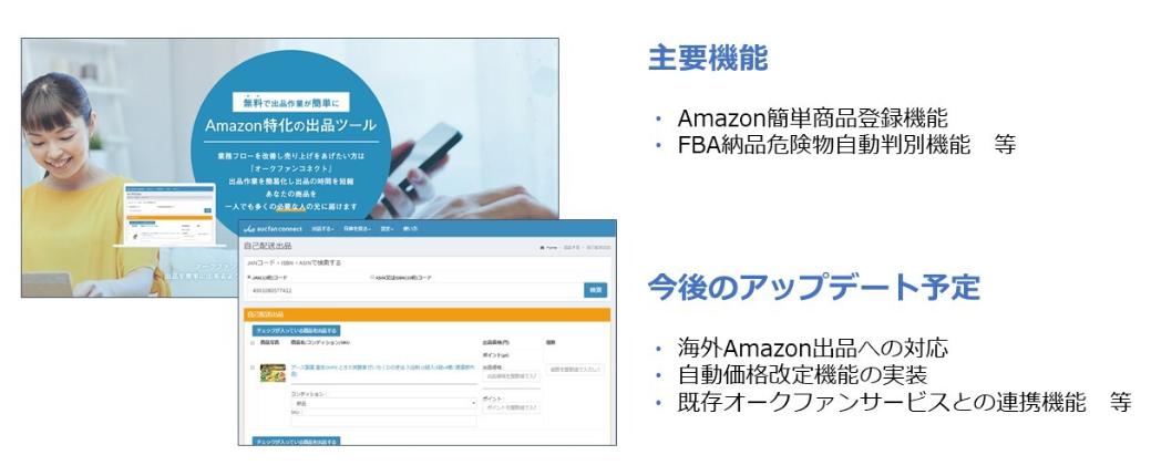 Amazon出品ツール オークファンコネクト を無料提供開始 オークファングループは副業向けにecソリューションを拡充 株式会社オークファン のプレスリリース